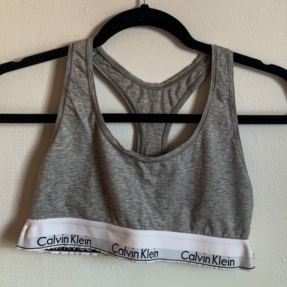 Grey Calvin Klein Bra